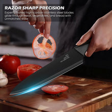 Vesteel Knife Block Set for Kitchen, 15-Piece High Carbon Stainless Steel Knives Set with Ergonomic Handle, Ultra-sharp & Rust Resistant