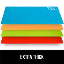 GORILLA GRIP Cutting Board, Flexible, Durable Plastic Chopping Mats, 15x12, Multicolor