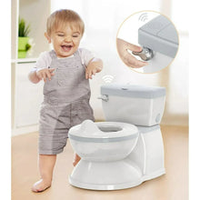 Babybond 2-in-1 Toddler Potty Training Toilet, with toilet paper holder and storage shelf, featuring flushing sound, suitable for 1-3 year old toddlers, white. - Brands For Less USA