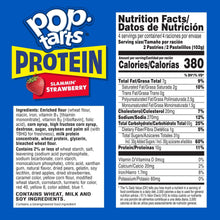 Pop-Tarts Protein Slammin' Strawberry Toaster Pastries, 10g Protein, Shelf-Stable, 14.3 oz (8 Count)