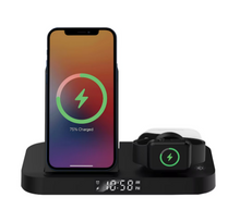 Smartpoint Foldable Charging Alarm Clock 4-in-1 Charging Station