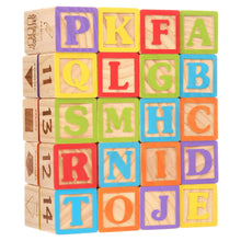 Spark Create Imagine ABC Wooden Blocks, 40 Pieces, Baby and Toddler Toys for Ages 18 months and older