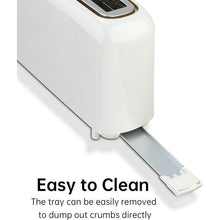 2-Slice Slim Toaster, 6 Shade Settings with Cancel, Reheat & Defrost, 10" Long Slot, Auto Shut off, Removable Crumb Tray, Black