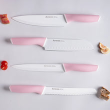 Astercook Knife Set, 14 Pieces Kitchen Knives Set with Healthy Anti-Rust Coating, Stainless Steel Knife Sets with Built-in Sharpener, Sharp & Rust Resistant Dishwasher Safe