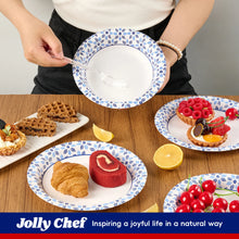 JOLLY CHEF Disposable Paper Bowls,Strong,Soak Proof,Microwave Safe,20 oz,Patterned,150 Count - Brands For Less USA