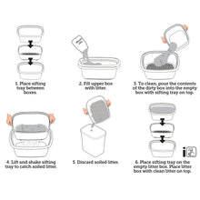 Vibrant Life Sifting Cat Litter Box, 3-Piece Set