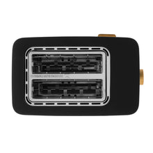 Tostadora Thyme &amp; Table para 2 rebanadas, ranuras extra anchas con bandeja recogemigas extraíble, gris pizarra 