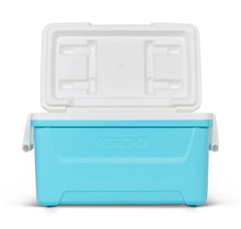 Igloo 48 QT Laguna Hard-Sided Ice Chest Cooler, Aqua Blue and White - Brands For Less USA