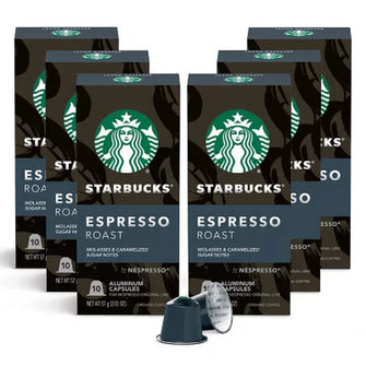 Starbucks by Nespresso Espresso Coffee Pods, Dark Roast (60 Ct.)