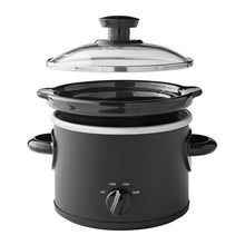 Mainstays 2 Qt Manual Slow Cooker, Matte Black
