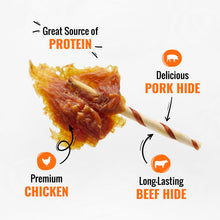 Good ’n’ Fun Triple Flavor Wings, Rawhide Chew for All Dogs, 4 oz