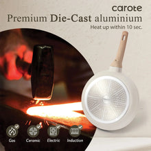 Carote 19 Pcs Nonstick Cookware Sets, Granite Pots and Pans Set Non Stick, White