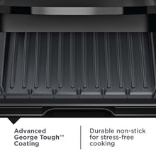 George Foreman 4-Serving Non-Stick Removable Dishwasher Safe Plates, Grill and Panini Maker, Durable Easy-to-Clean Plastic Housing