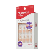 KISS Everlasting French Press on Nails, String Of Pearls, White, Real Short Squoval, 28 Count