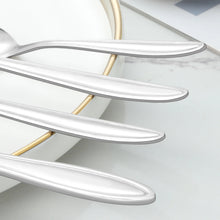 Mirdinner Dinner Forks and Spoons Set, Stainless Steel Silverware Flatware Set, Salad Fork and Soup Spoon, Using for Home, Kitchen or Restaurant, Mirror Polished, Dishwasher Safe