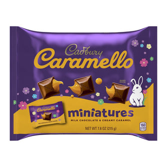 Caramello Miniatures Milk Chocolate Caramel Easter Candy, Bag 7.6 Oz