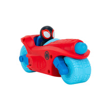Marvel's Spidey and His Amazing Friends 8.5 inch Team Split Three-in-One Racer Play Vehicle with Web Dart Toddler Toy