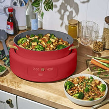 Beautiful 10-in-1 , 6 Qt Electric Multi-Cooker, Tomato Red by Drew Barrymore