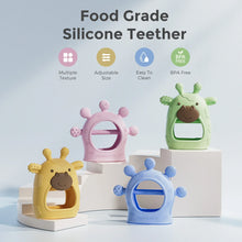 Momcozy Silicone Baby Teether Diver Blue, Teething Relief Toys for Infant 0-12 Months, 1 Count - Brands For Less USA