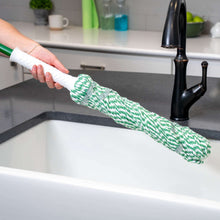 Libman Tornado Twist Mop Cotton Blend Head Steel Handle Green & White