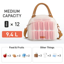 TOURIT Insulated Lunch Box Reusable Lunch Tote Bag, Soft Thermal Cooler Bag Food Container with Adjustable Shoulder Strap for Women Men, Work School Picnic Beach, Cream - Brands For Less USA