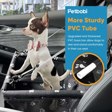 Petbobi Dog Car Booster Seat Travel Carrier for Dog Cat Portable Travel Bag with Seat Belt Safety Stable for Travel Pet Car Seat with Clip on Leash and Storage Package