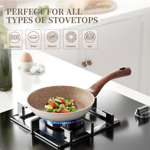 Innerwell 8-Inch Nonstick Granitic Frying Pan with Ergonomic Bakelite Handle - Brands For Less USA