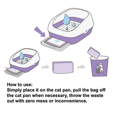 Petfamily Cat Litter Box Pads-Generic Refill for Tidy Cats Breeze Litter System, Lavender Scent, 16.9" x 11.4"-40 Count
