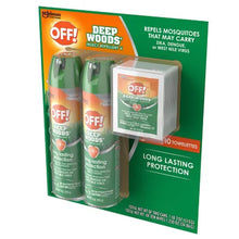 OFF! Deep Woods Insect Repellent, 2-9 Oz Aerosol Sprays + 10 Deep Woods OFF! Towelettes