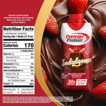 Premier Protein Indulgence Protein Shake, Chocolate Covered Strawberry, 30g Protein, 11 fl oz, 4 Ct