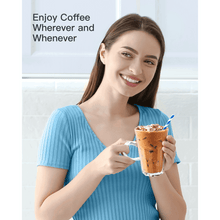 Sboly Iced Coffee Maker, Hot and Cold Coffee Maker Single Serve Coffee Maker for K Cup & Ground Coffee, with Descaling Reminder and Self Cleaning