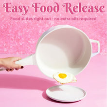 Paris Hilton 4 Quart Cast Aluminum Jumbo Cooker, White Rainbow Iridescent