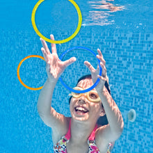 Play Day Sparkly Pool Ring Diving Set for Children, Multi-Color, 6 Rings