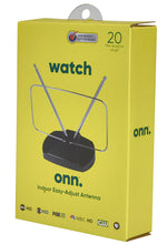 onn Indoor TV Antenna with Easy Adjust, 20 Miles Range, Includes Coaxial Cable, Supports NextGen TV, 4K/8K HD, UHF and VHF