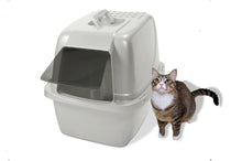 Van Ness Pets Odor Control Large Enclosed Cat Litter Box, Hooded, Pearl
