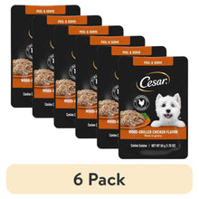 6pack-CesarFiletsinGravyWood-GrilledChickenFlavorWetDogFood-1-76-ozMini-Pouches-_1 - Brands For Less USA
