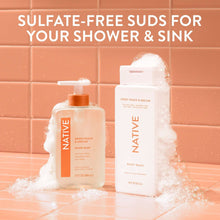(6 pack) Native Liquid Hand Soap, Sweet Peach & Nectar, Non-drying, Naturally Derived Cleansers, Sulfate Free, 13 fl oz