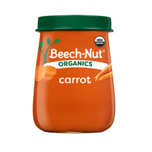 (6 pack) Beech-Nut Organics Stage 1 Organic Baby Food, Carrots, 4 oz Jar