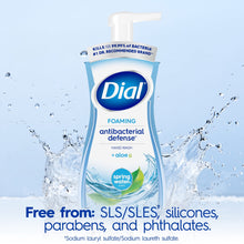 (6 pack) Dial Antibacterial Defense Spring Water Scent Foaming Hand Soap, 7.5 fl oz