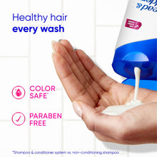 (6 pack) Head and Shoulders Smooth and Silky 2 in 1 Dandruff Shampoo and Conditioner, Frizz Control, Fresh Floral Scent, Color Safe, 12.5 oz