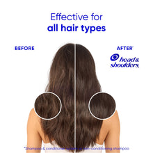 (6 pack) Head and Shoulders Smooth and Silky 2 in 1 Dandruff Shampoo and Conditioner, Frizz Control, Fresh Floral Scent, Color Safe, 12.5 oz