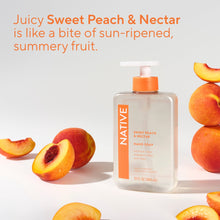 (6 pack) Native Liquid Hand Soap, Sweet Peach & Nectar, Non-drying, Naturally Derived Cleansers, Sulfate Free, 13 fl oz