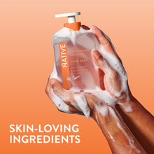 (6 pack) Native Liquid Hand Soap, Sweet Peach & Nectar, Non-drying, Naturally Derived Cleansers, Sulfate Free, 13 fl oz