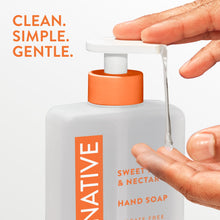 (6 pack) Native Liquid Hand Soap, Sweet Peach & Nectar, Non-drying, Naturally Derived Cleansers, Sulfate Free, 13 fl oz