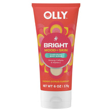 (6 pack) OLLY Bright Body Scrub Exfoliates & Repairs Skin Barrier Citrus Currant, 6 oz
