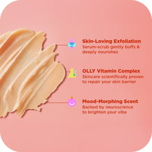 (6 pack) OLLY Bright Body Scrub Exfoliates & Repairs Skin Barrier Citrus Currant, 6 oz