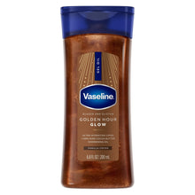 (6 pack) Vaseline Glazed and Glisten Golden Hour Glow Vanilla Cocoa Shimmering Body Gel Oil with Ultra-Hydrating Lipids and 100% Pure Cocoa Butter, 6.8 fl oz