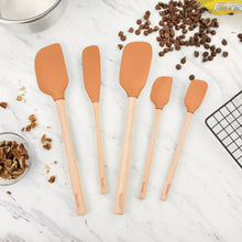 Tovolo Flex-Core Spatula Wood Handled Set (Set of 5)