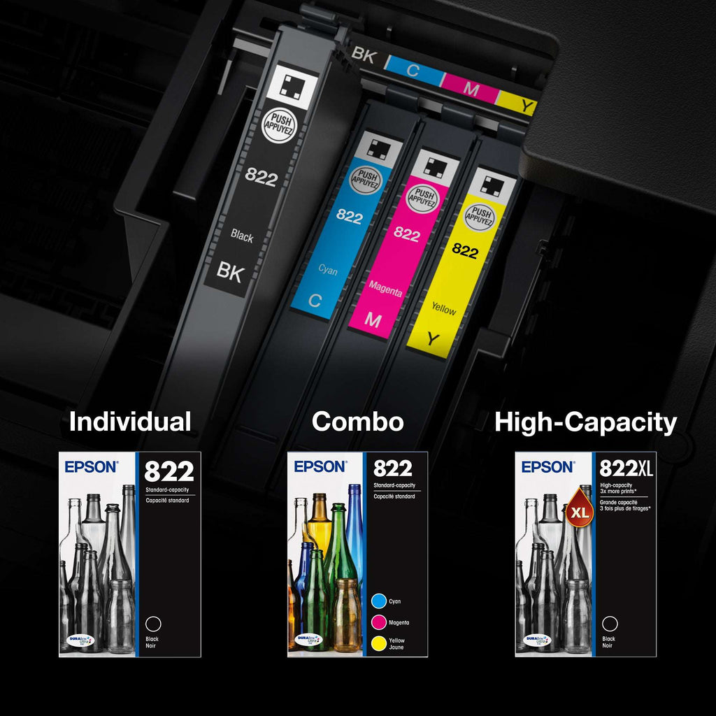 EPSON 822 DURABrite Ultra Ink High Capacity Black Cartridge (T822XL120 ...