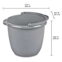 Sterilite 10 Qt. Spout Pail Classic Titanium